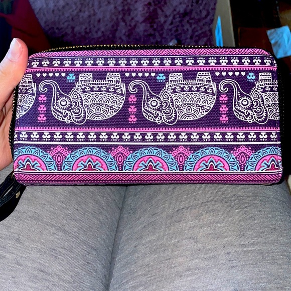 Purple elephant wallet - Picture 3 of 3
